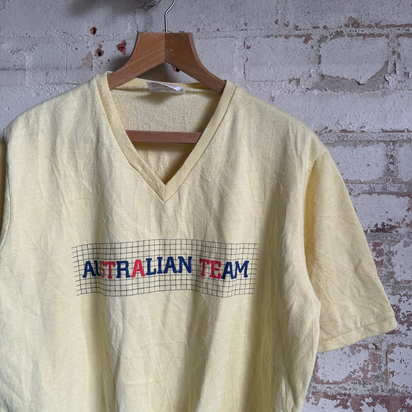 1980s Yellow Australian Graphic Sweatshirt