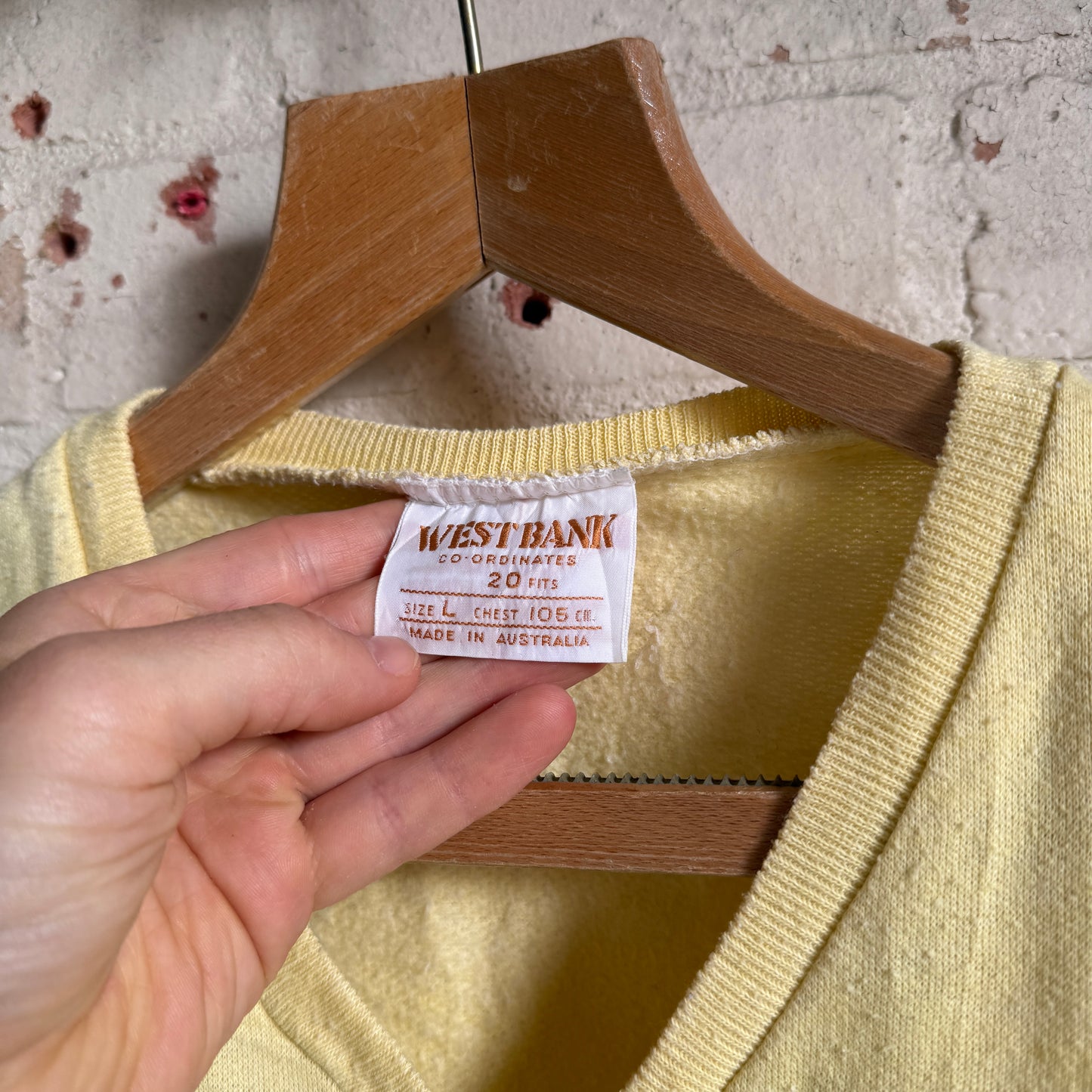 1980s Yellow Australian Graphic Sweatshirt
