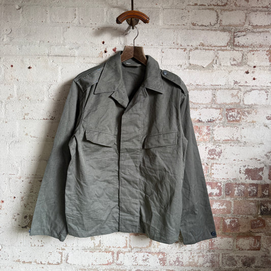 1980s Green Military Work Style Jacket