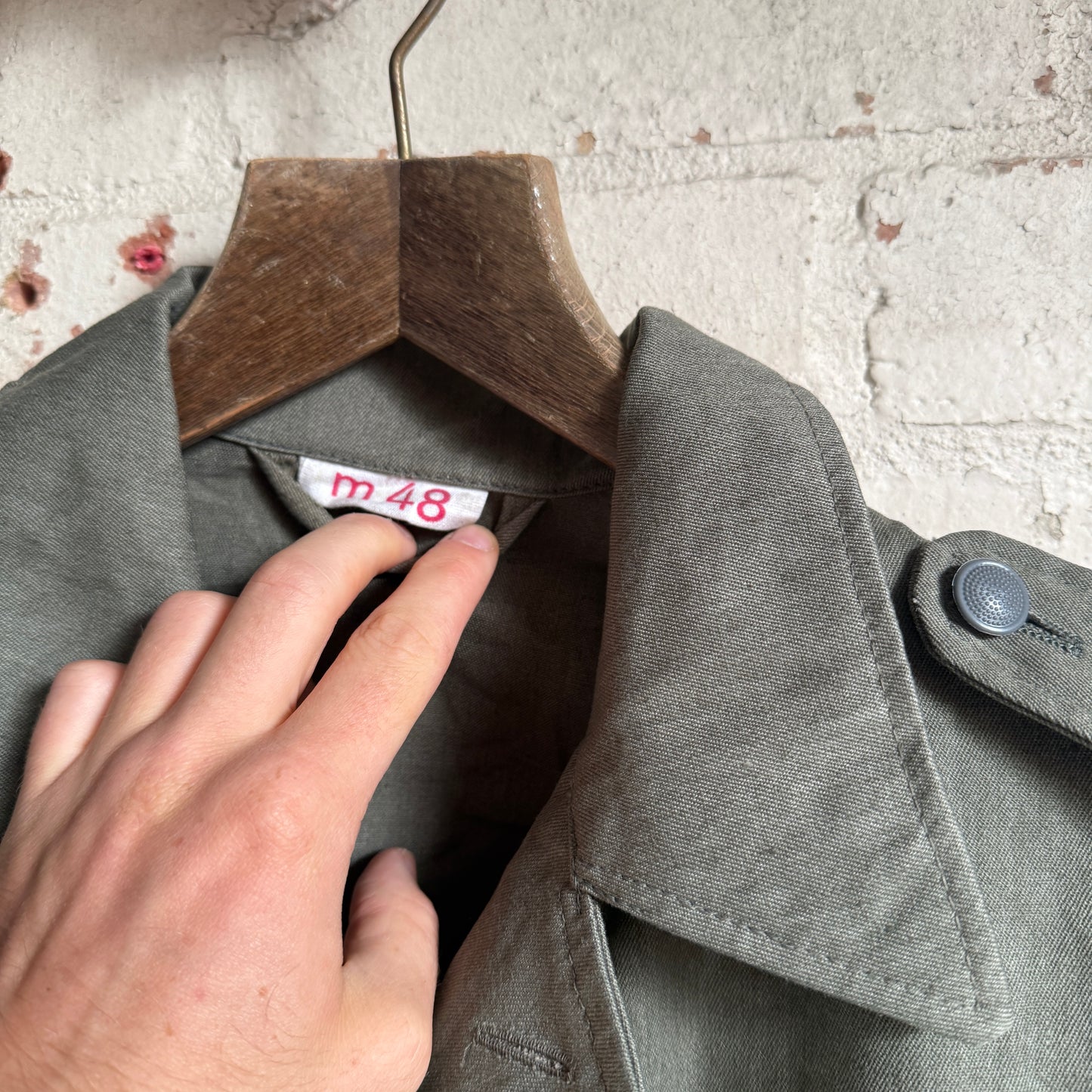 1980s Green Military Work Style Jacket
