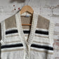 1980s Cream Wool Knitted Button Jumper