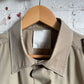 1980s Beige British Military Cotton Button Shirt