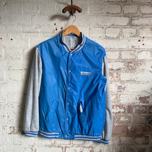 1980s Reversible Blue and Grey Adidas Ventex Bomber Jacket