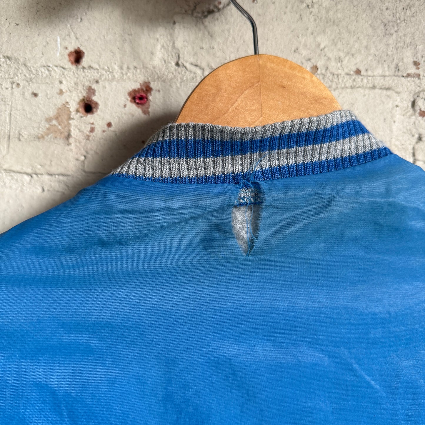 1980s Reversible Blue and Grey Adidas Ventex Bomber Jacket