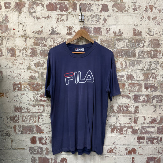 1990s Navy Fila Graphic T-Shirt