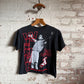 1990s Black Ian wright Arsenal Graphic T-Shirt