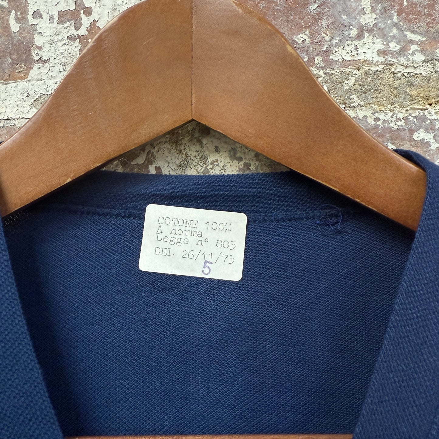 1970s Navy Blank Cotton T-Shirt