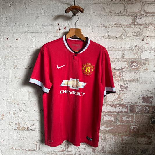 2000s Manchester United Nike Home Football Kit Shirt