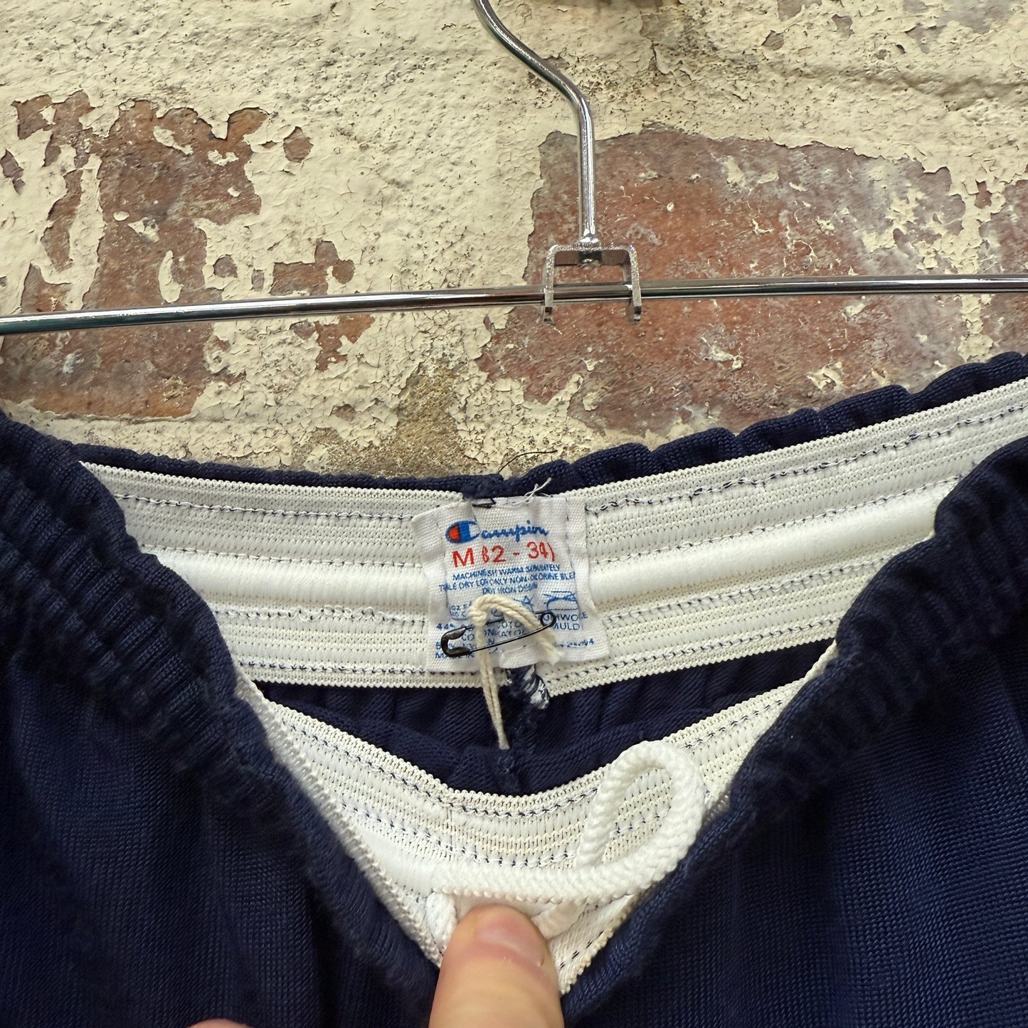 1980s Navy Champion Rayon Sports Shorts