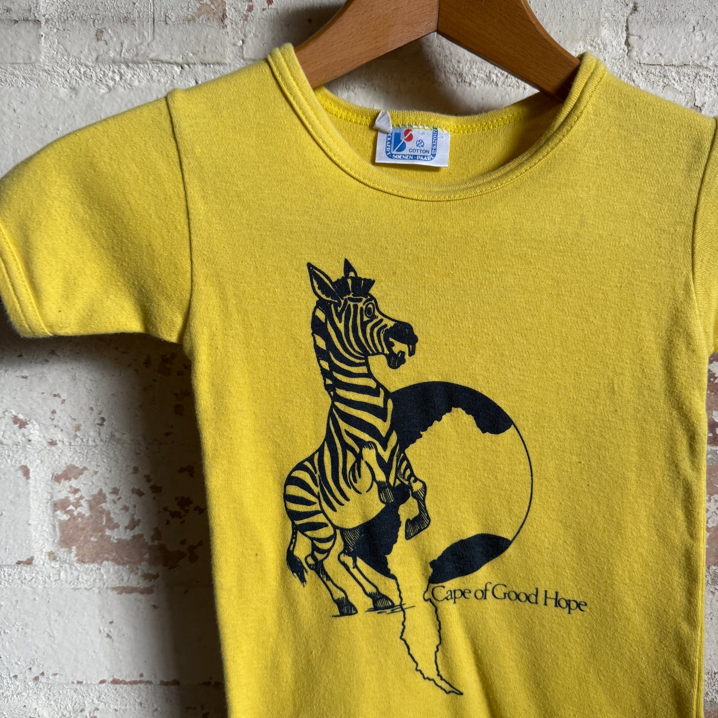 1970s Yellow Earth Graphic T-Shirt