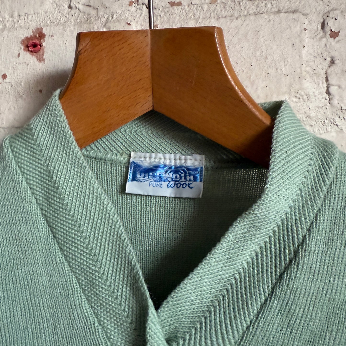 1960s Lime Green Knitted Long Sleeve Jumper