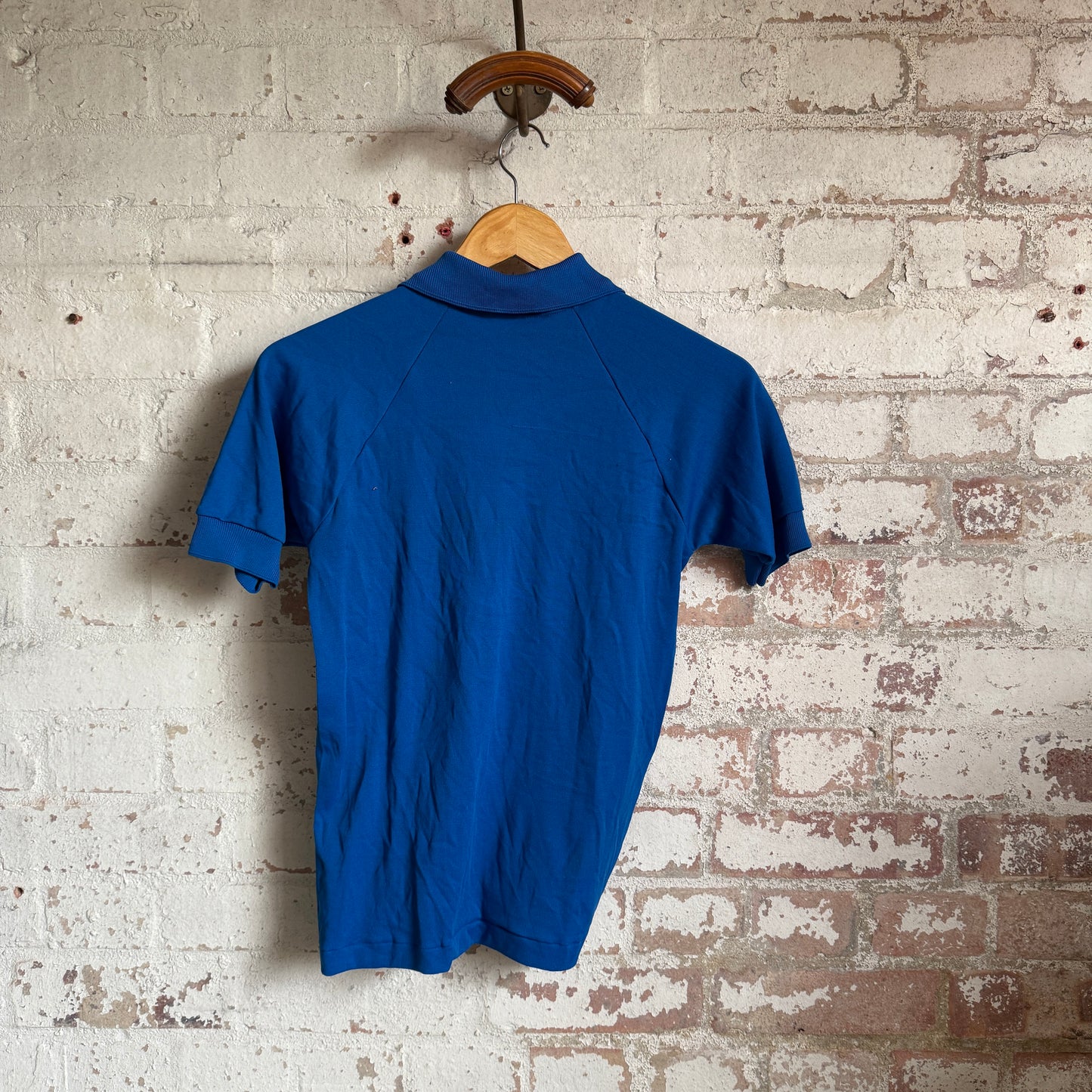 1970s Blue Polo Shirt Top