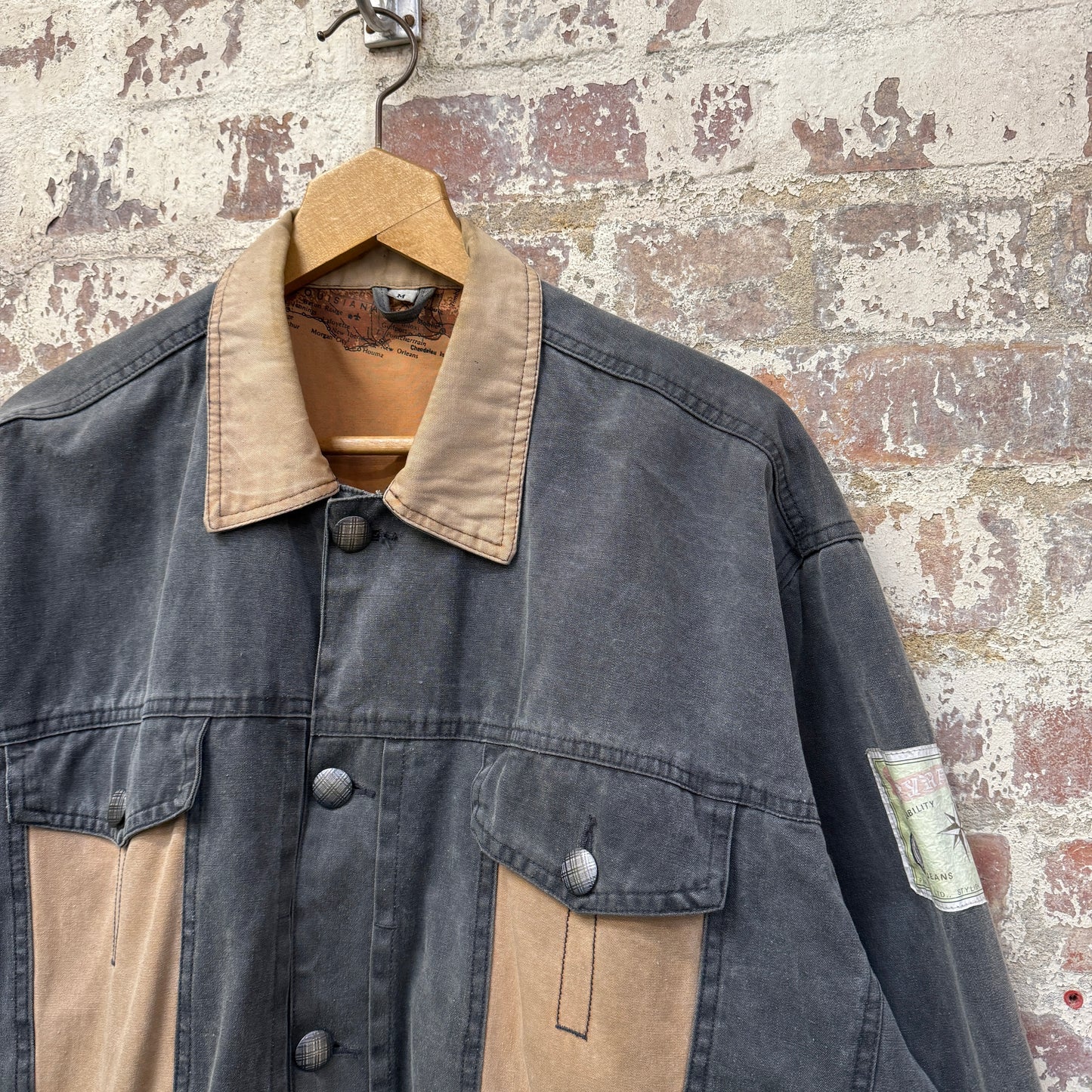 1980s Faded Cropped Italian Cotton Jacket