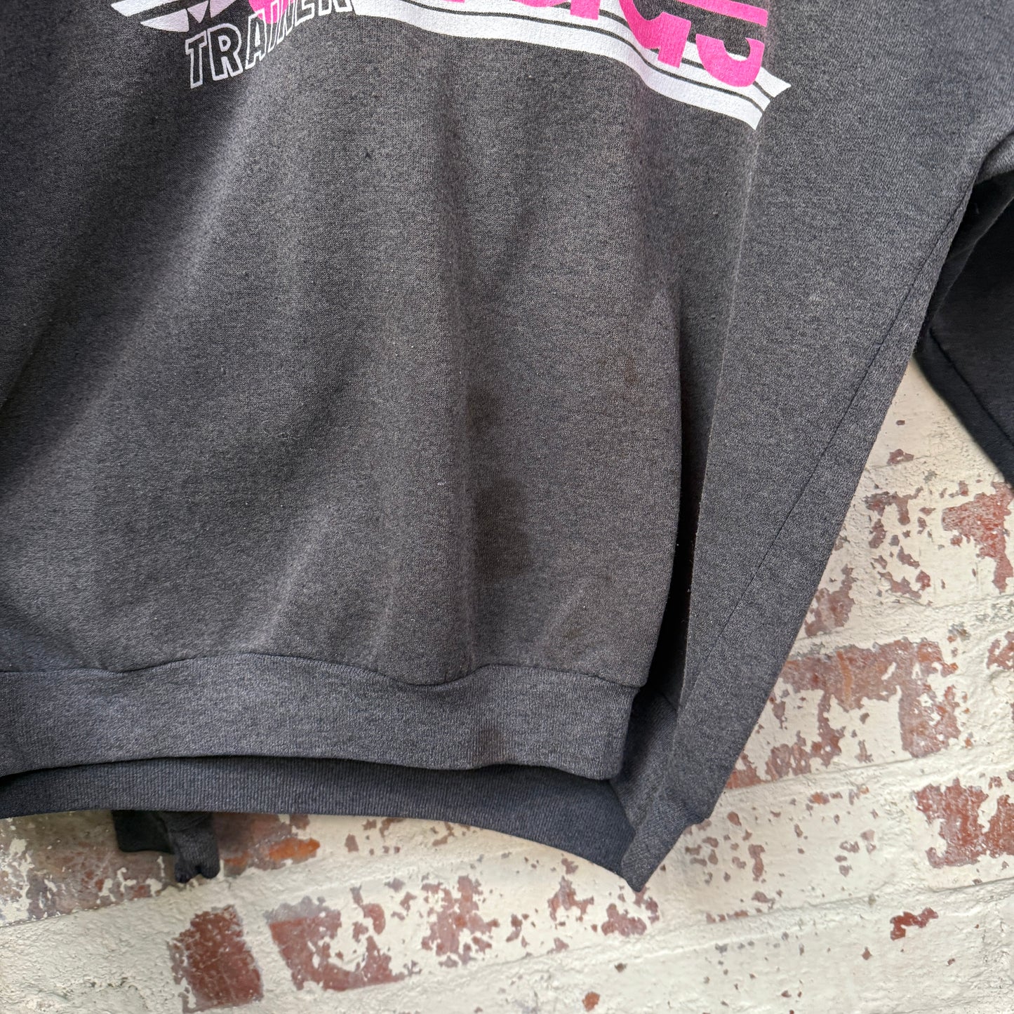 1980s Black Faded Adidas Sweatshirt