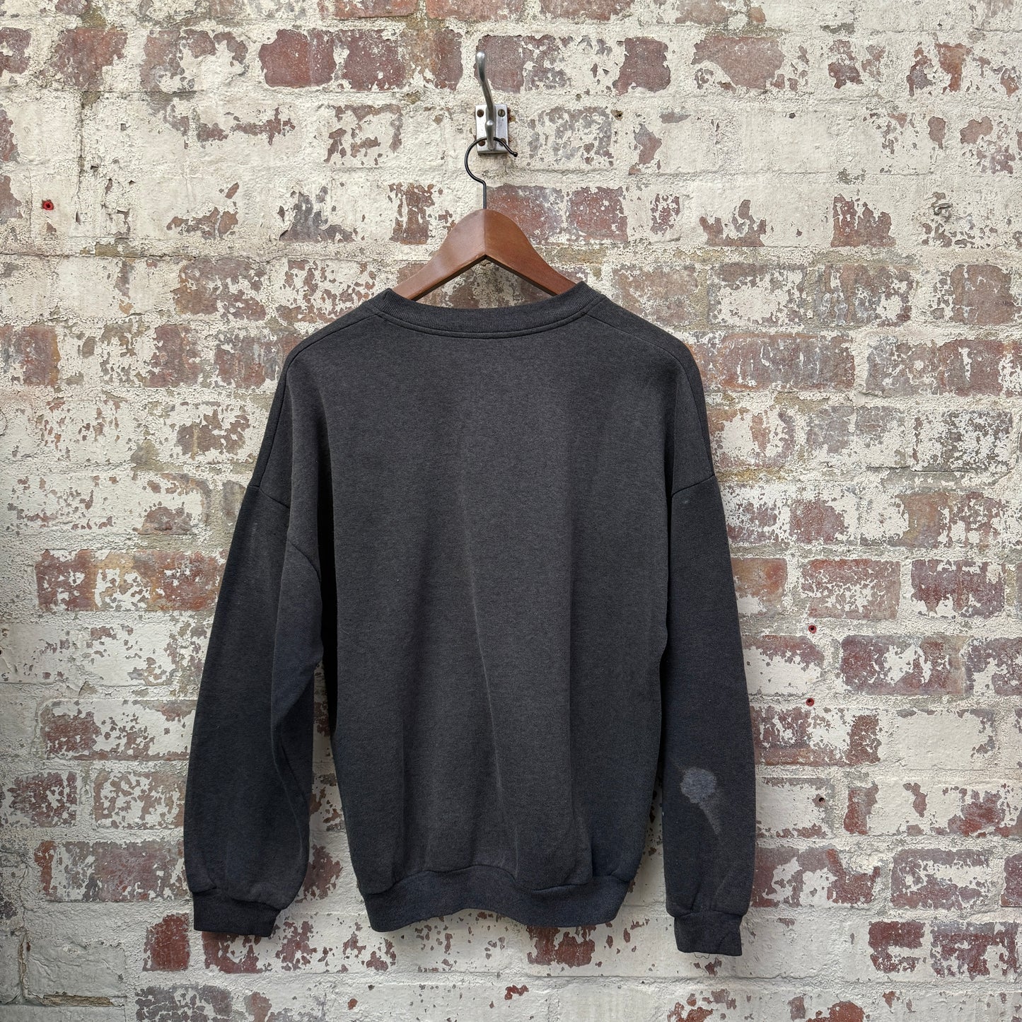 1980s Black Faded Adidas Sweatshirt