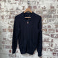 1980s Navy Fila Wool Knitted Track top Jumper