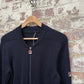 1980s Navy Fila Wool Knitted Track top Jumper