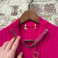1970s Pink Knitted Zip Shirt