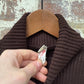 1970s Brown Knitted Body Suit