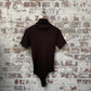 1970s Brown Knitted Body Suit