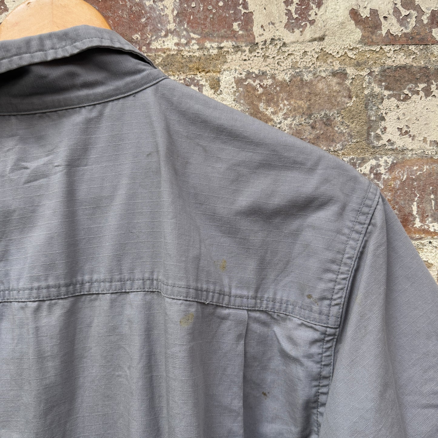 1990s Grey Ellesse Zip Shirt Top