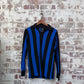 1970s Blue and Black Football Template Shirt