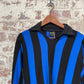 1970s Blue and Black Football Template Shirt