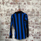 1970s Blue and Black Football Template Shirt