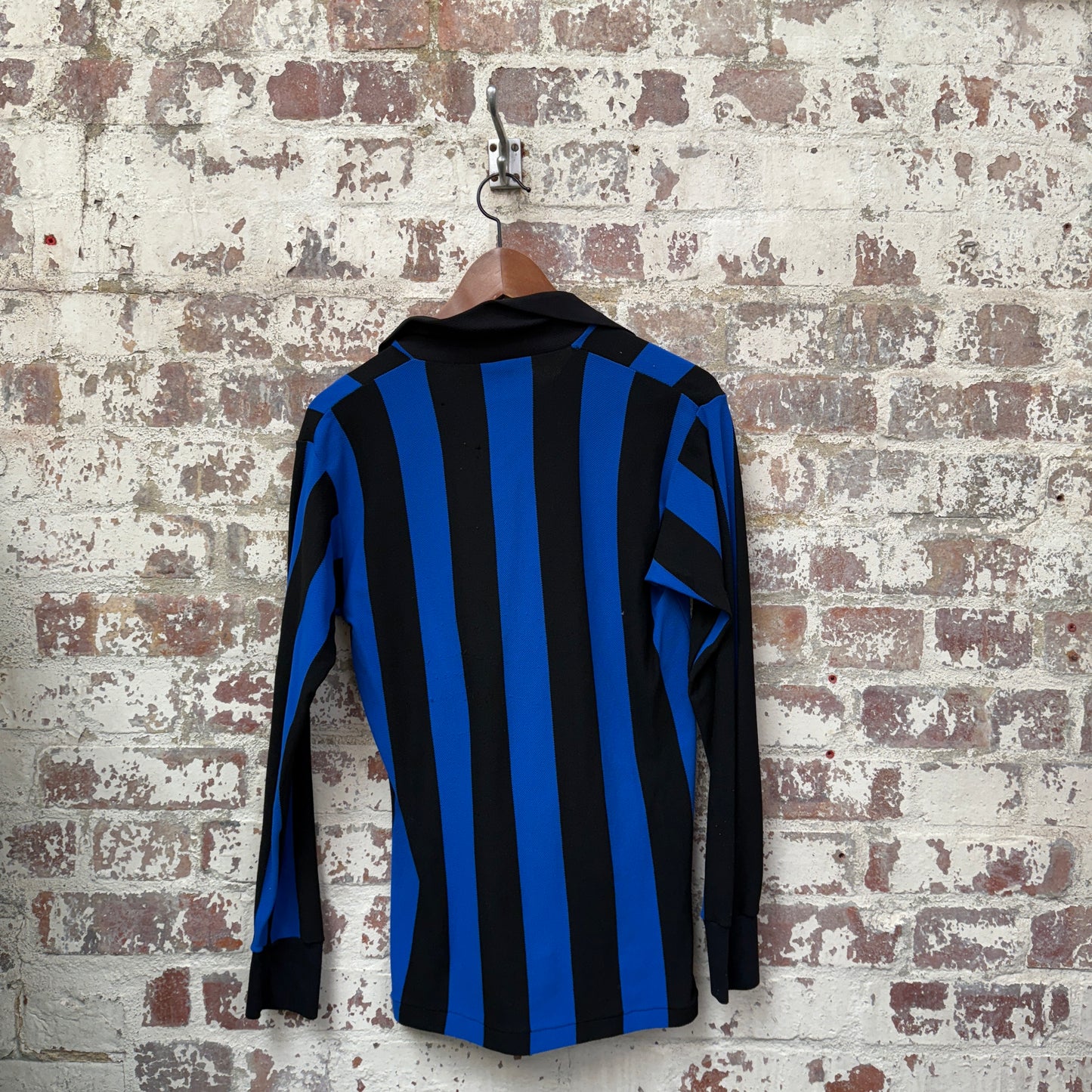 1970s Blue and Black Football Template Shirt