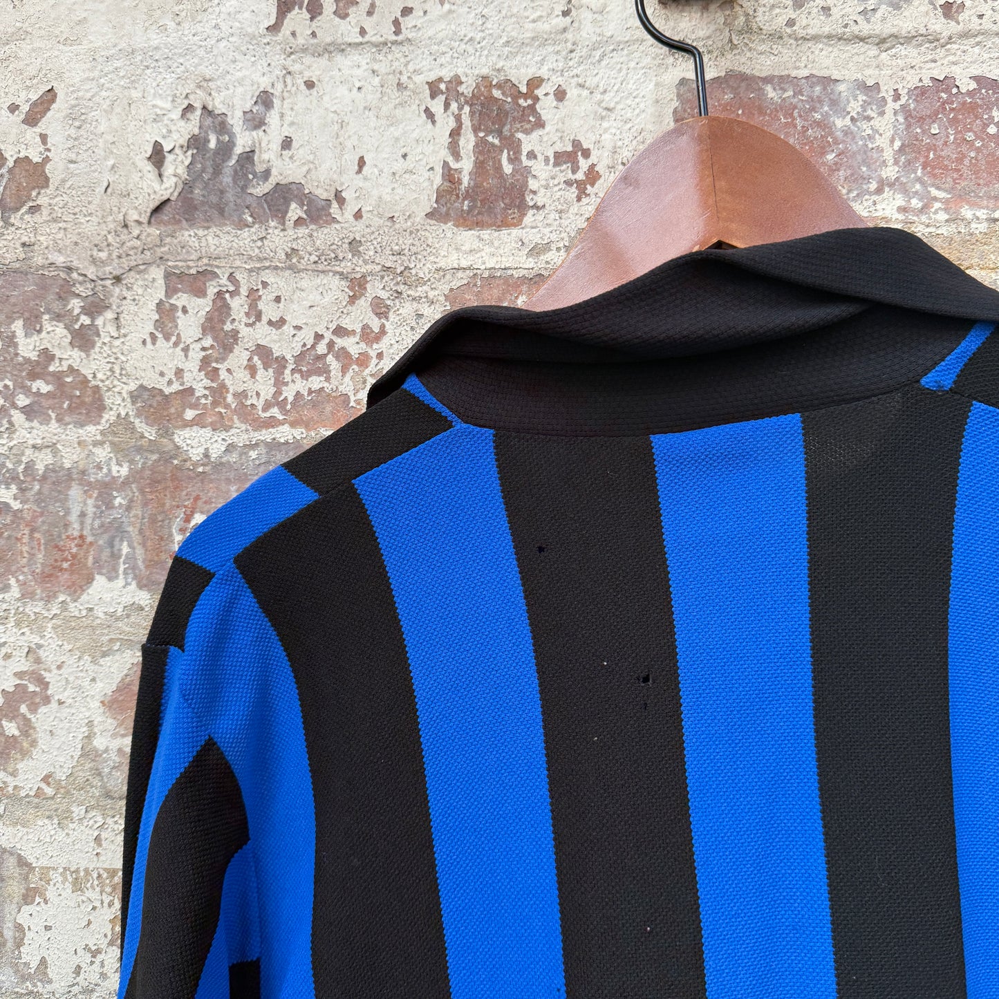 1970s Blue and Black Football Template Shirt