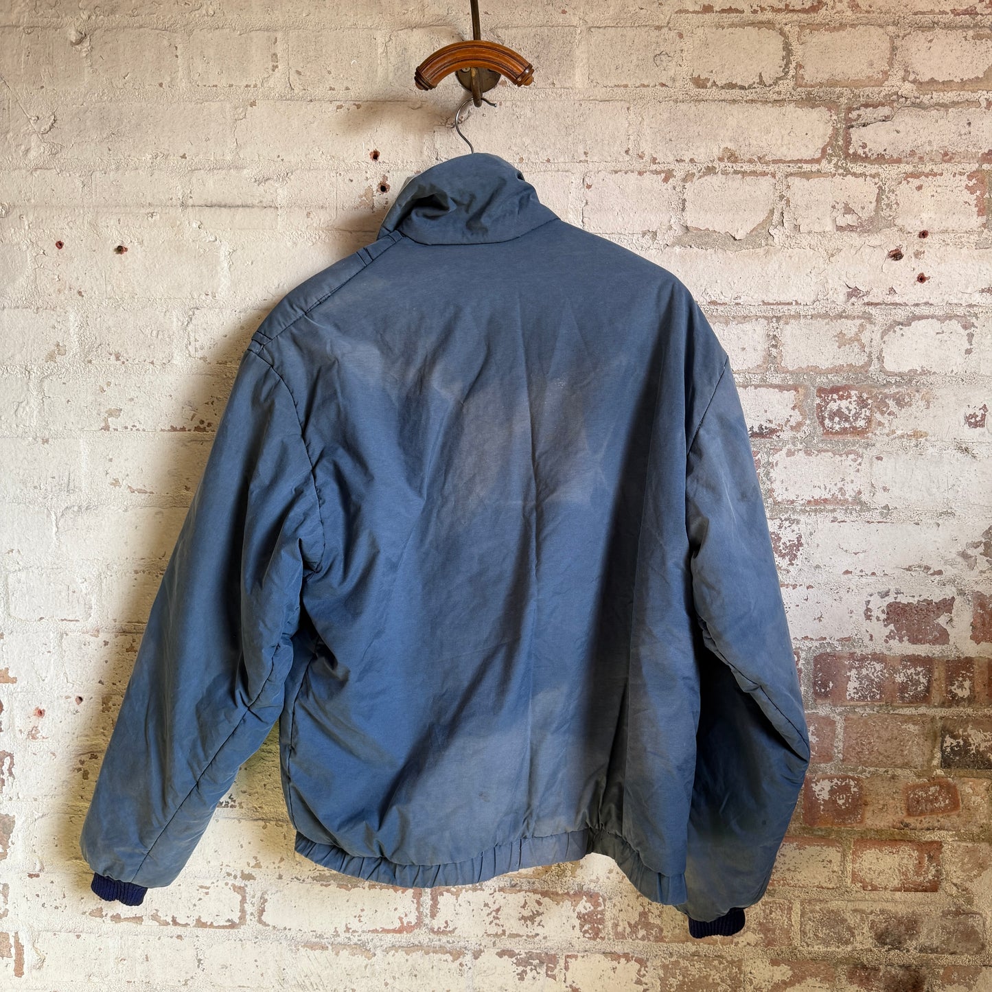 1980s Navy Faded Motorsport Jacket