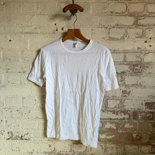 1970s White Blank Cotton T-Shirt