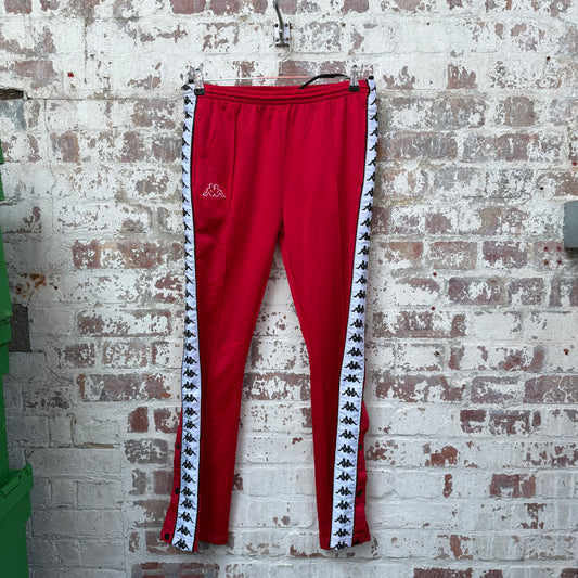 Red Kappa Tape Logo Trousers