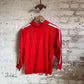 1970s Red Zip Up Track Top