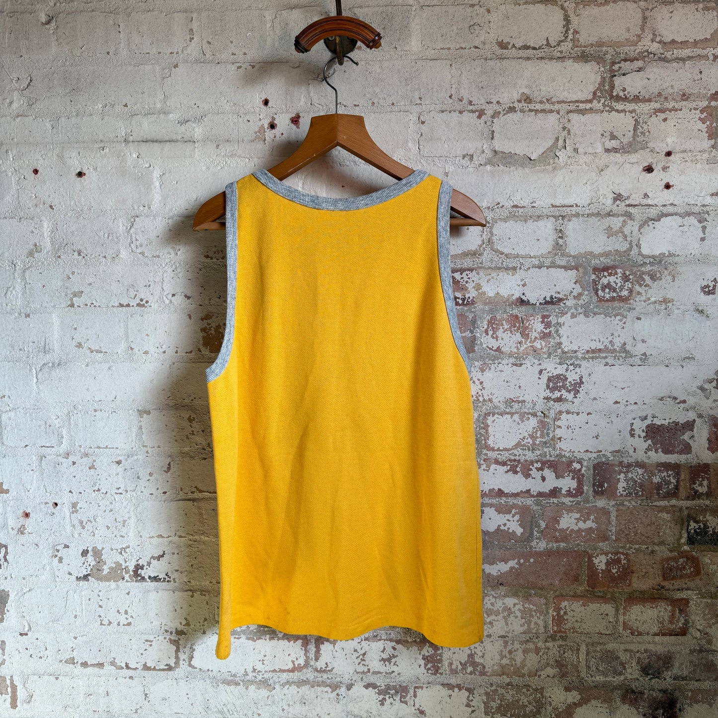 1980s yellow Sailor Graphic Vest Top