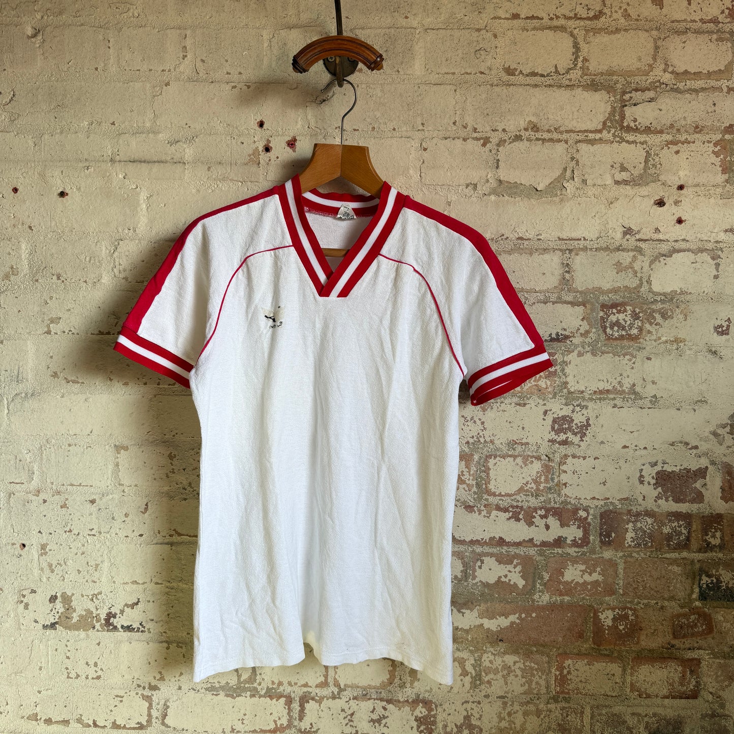 1970s White German Football Template T-Shirt