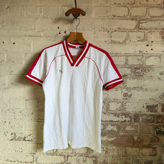 1970s White German Football Template T-Shirt