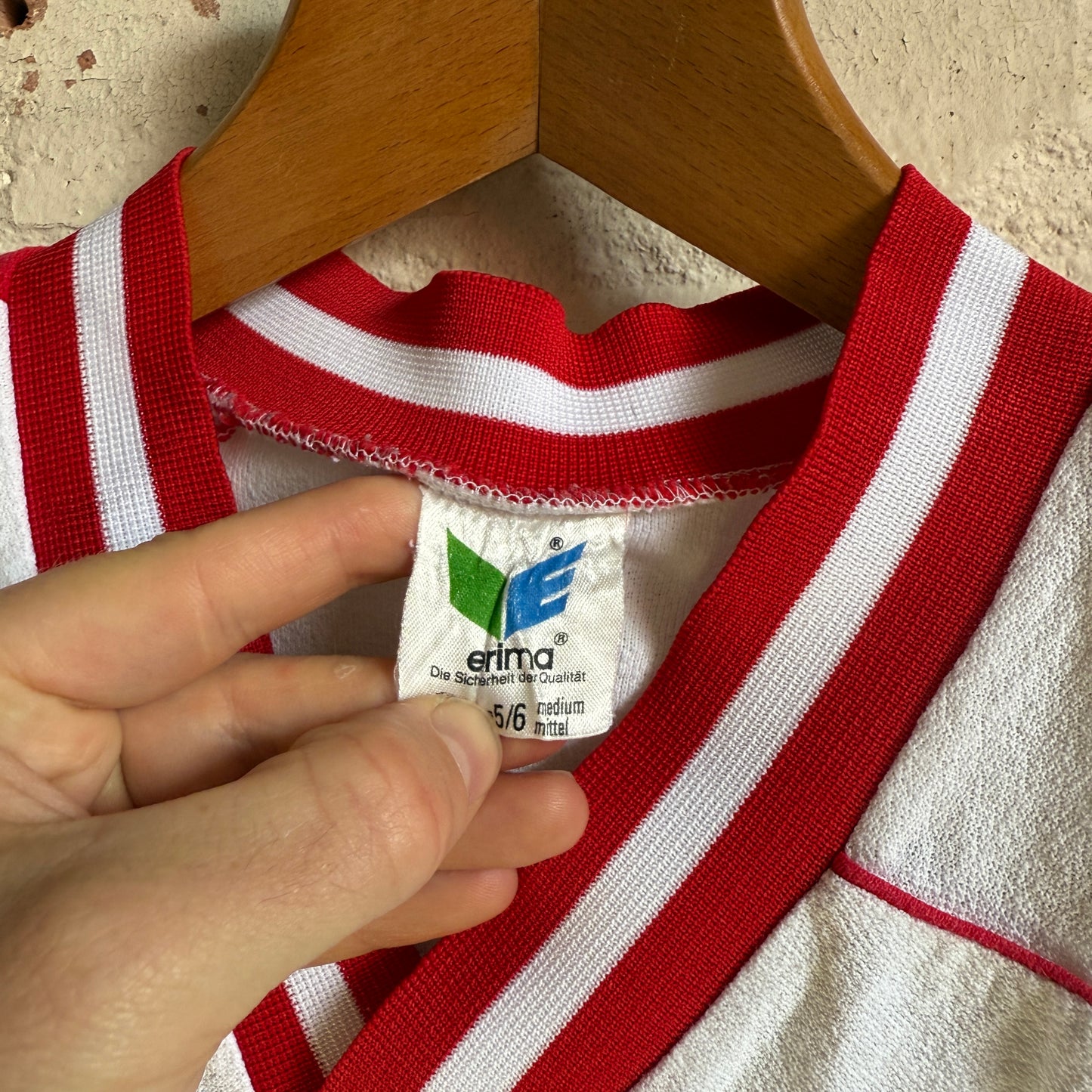 1970s White German Football Template T-Shirt