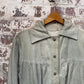 1970s Grey Suede Leather Pullover Shirt Jacket
