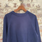 1980s Navy Raglan Blank Sweatshirt