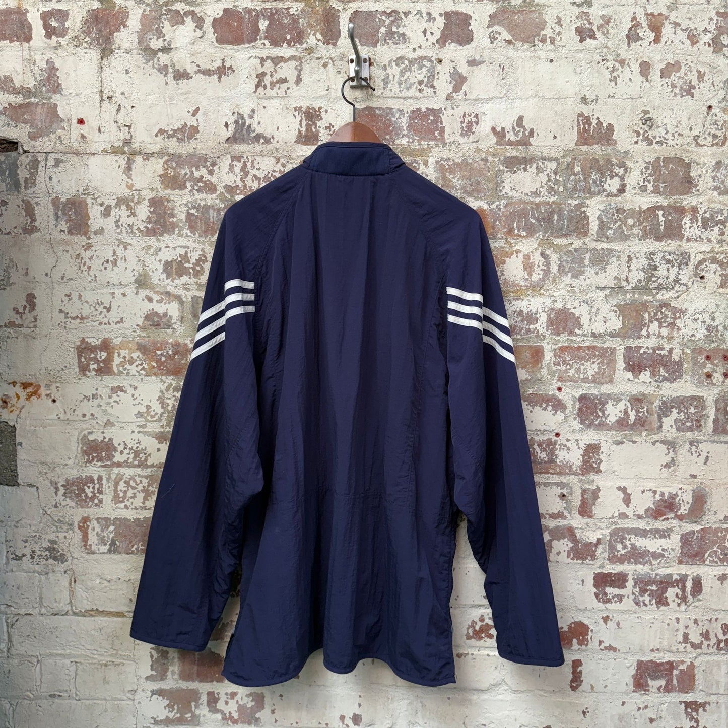 1990s Navy Adidas Pullover Jacket