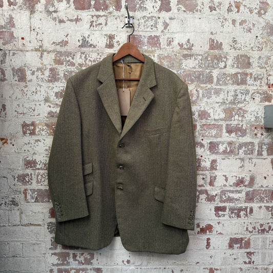 1980s Green John G Hardy Suit Blazer Jacket