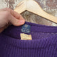 1930s Purple NYU Wool Boat Neck College Knitted Jumper