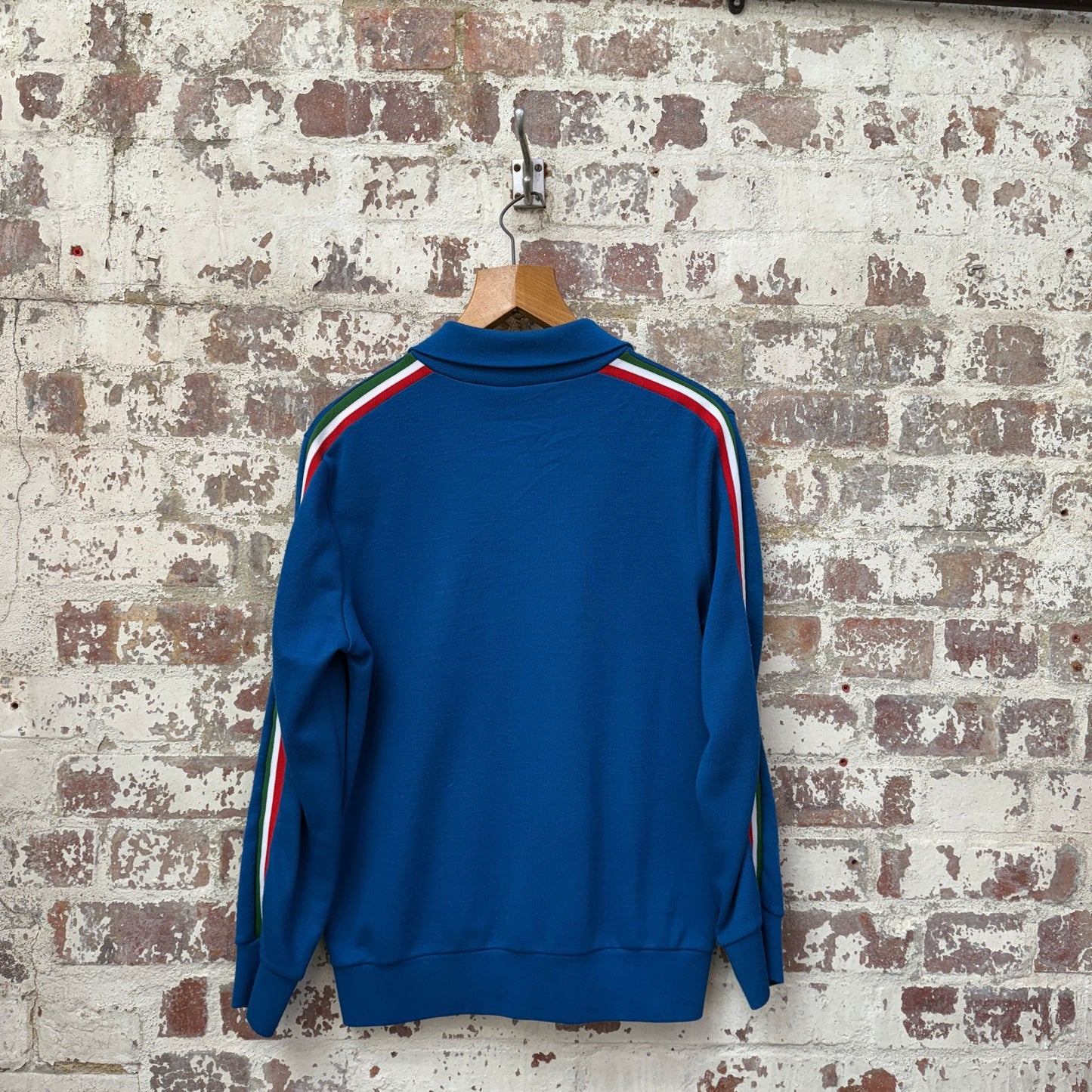 1980s Blue Zip Up Track Top