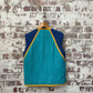 1980s Turquoise Zip Padded Gilet Jacket