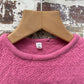 1960s Pink Wool Knitted T-Shirt Top