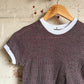 1960s 1970s Knitted Ringer T-Shirt