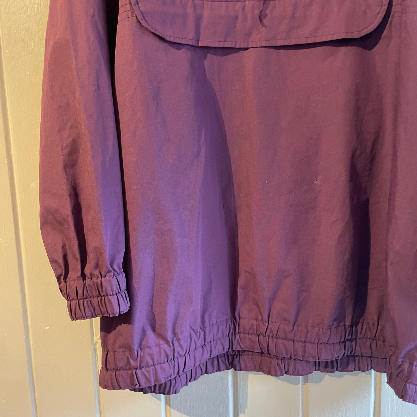 1980s Purple Pullover Smock Jacket