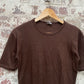 Vintage 1970s 1980s Brown Blank T-Shirt