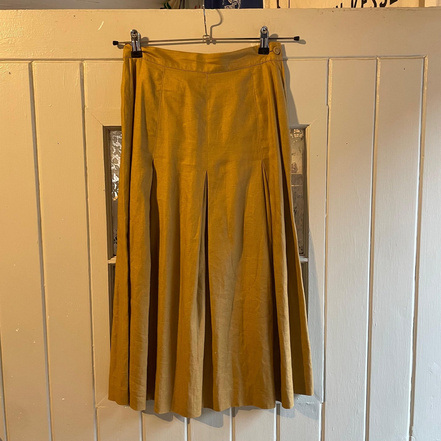 1970s Mustard Yellow Monsoon Skirt